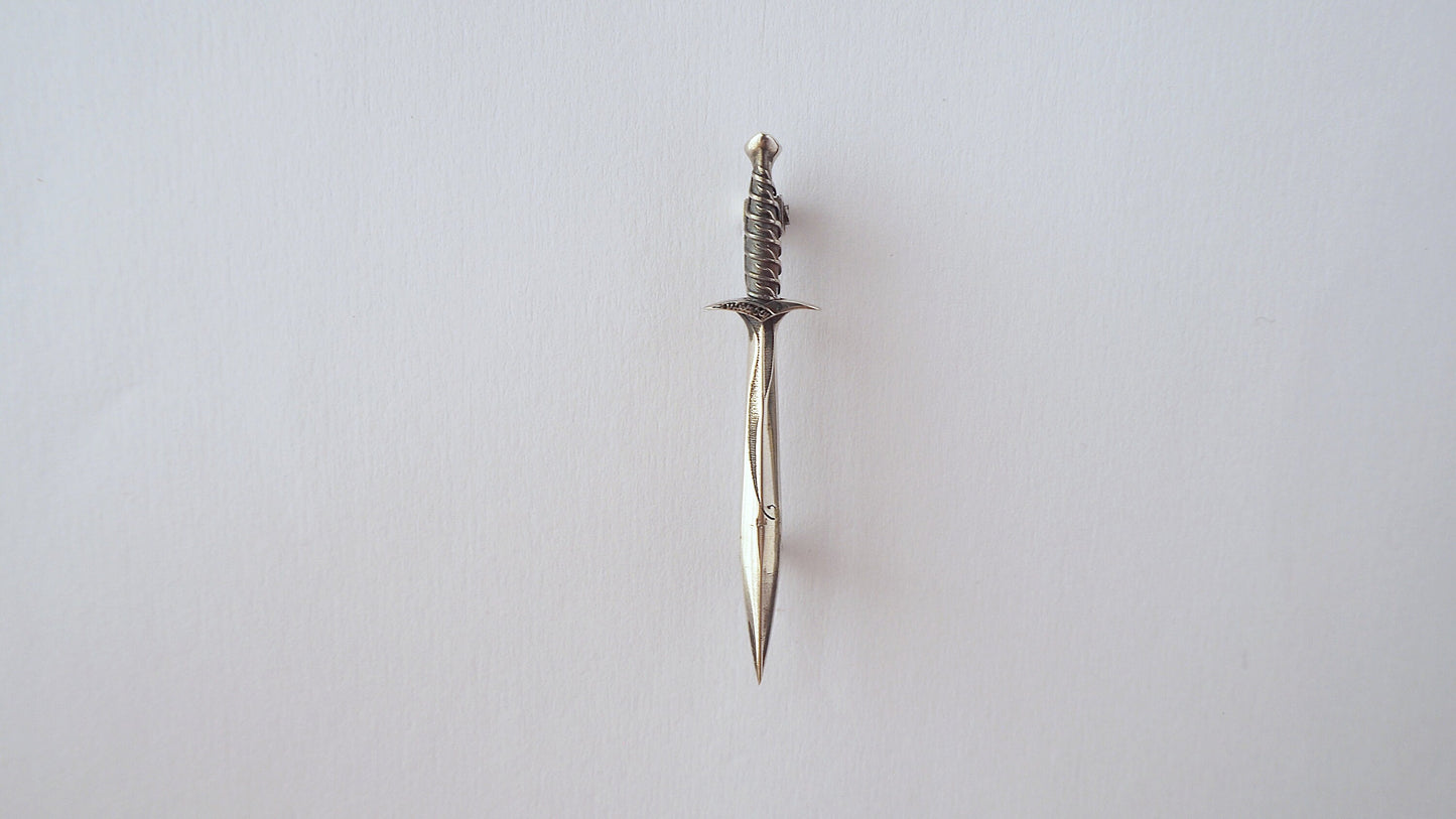 Sting Sword Silver Lapel Pin