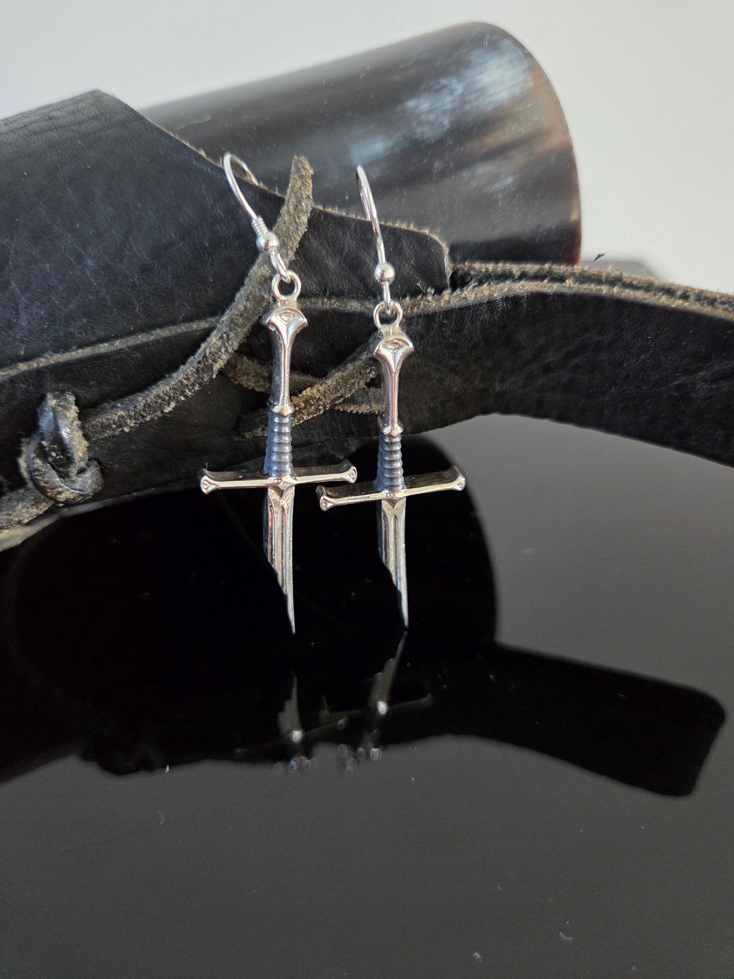 Broken Sword Fantasy Ranger Earrings