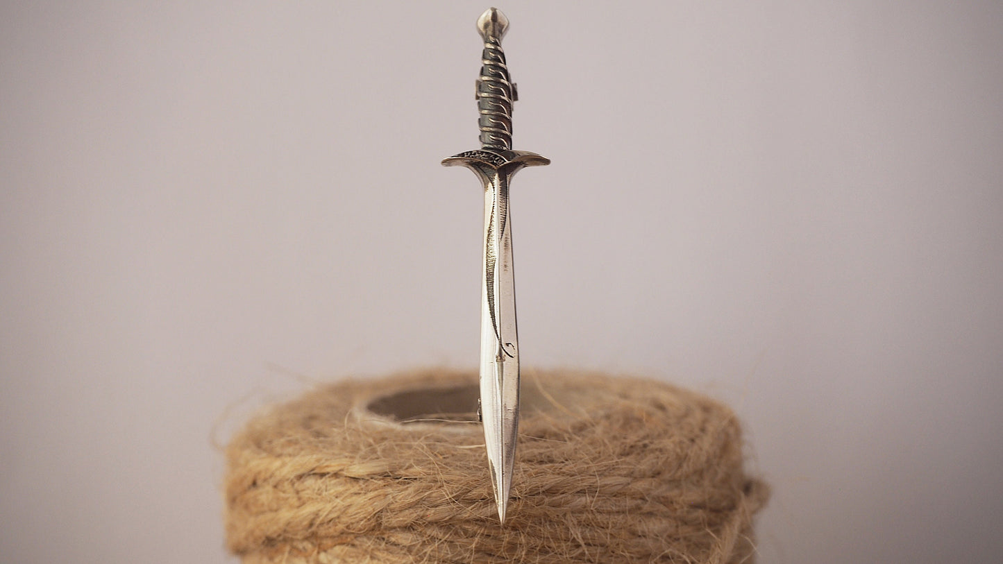 Sting Sword Silver Lapel Pin
