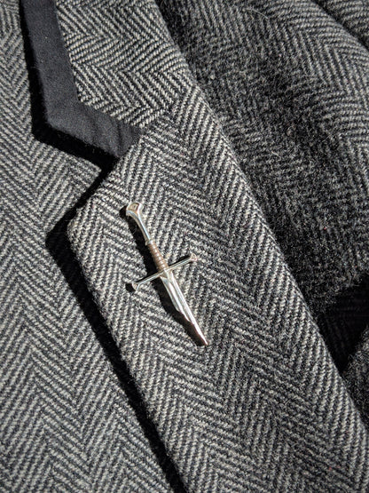 Narsil Aragorn's Sword Silver Pin Badge