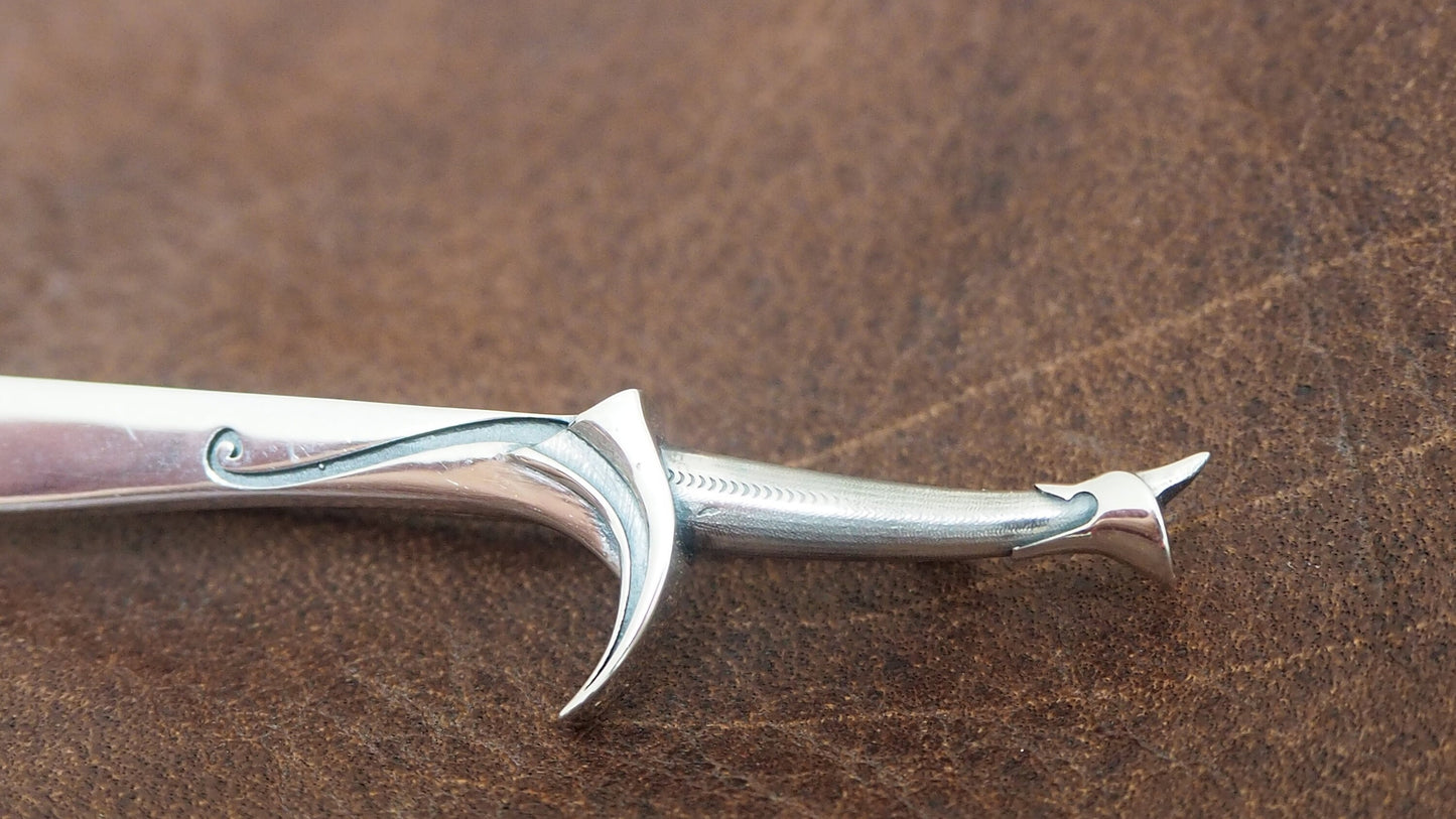 Orcrist Sword Silver Kilt Pin