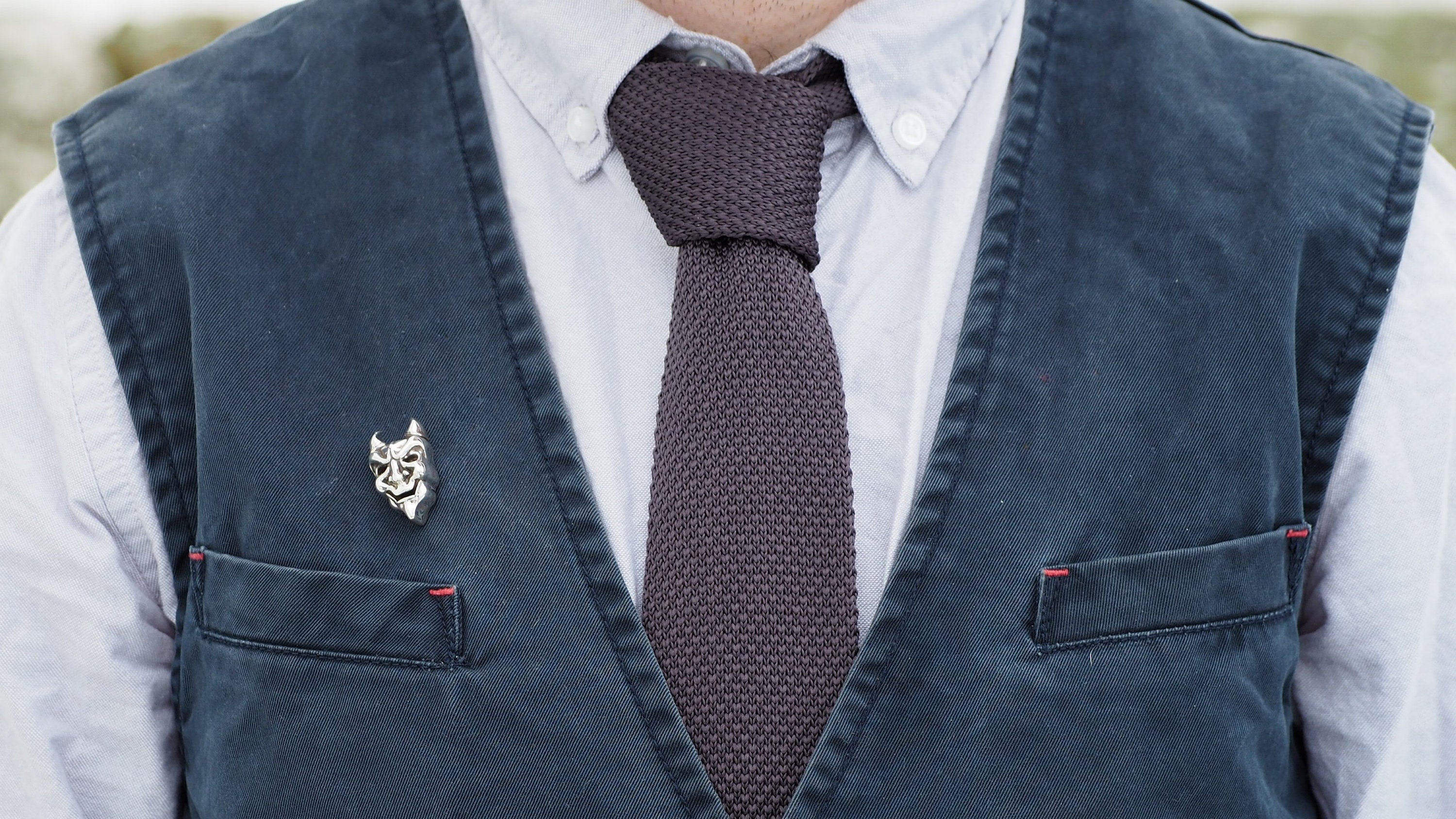 Expanse Amos Silver Oni Mask