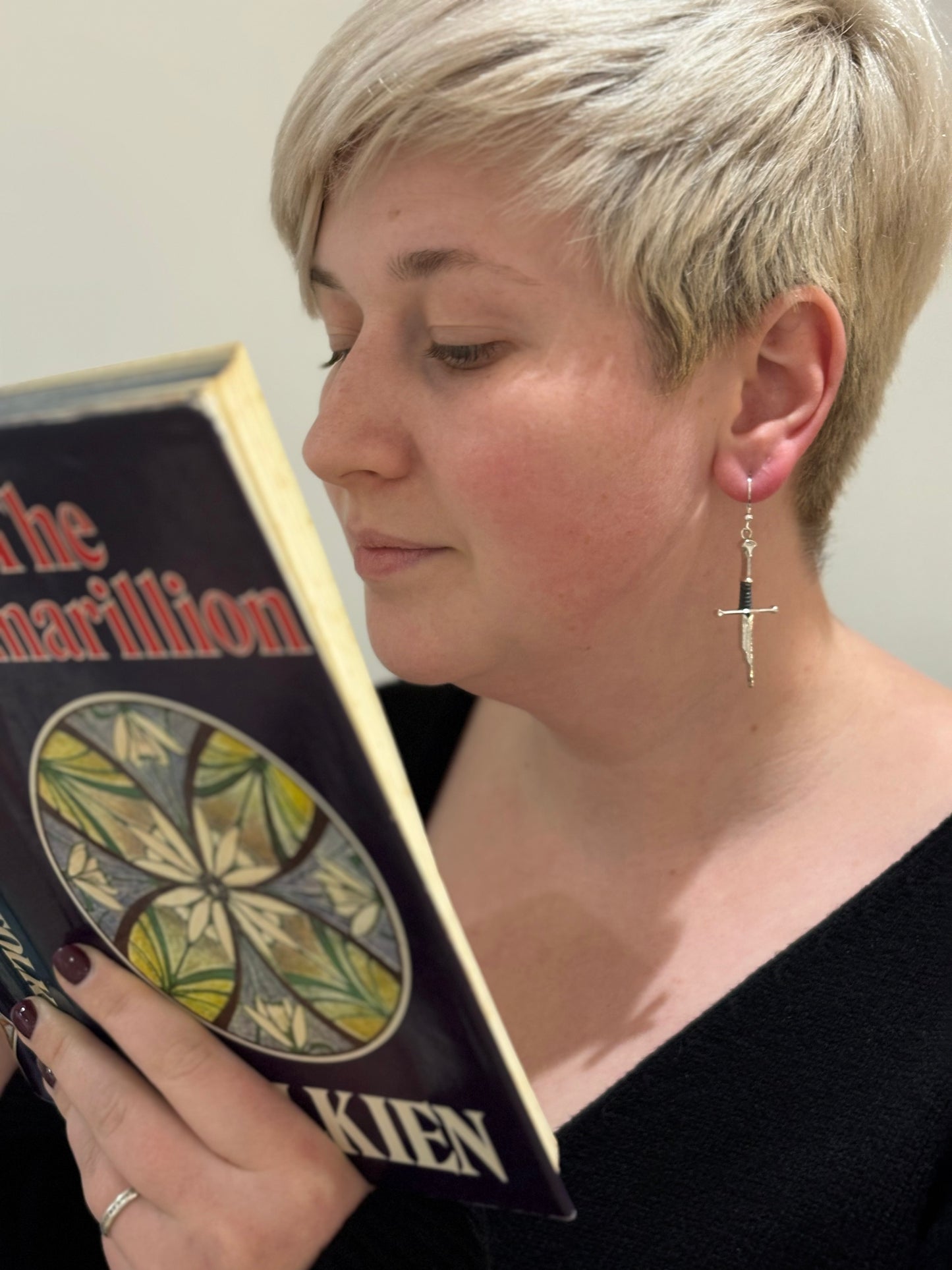 Broken Sword Fantasy Ranger Earrings