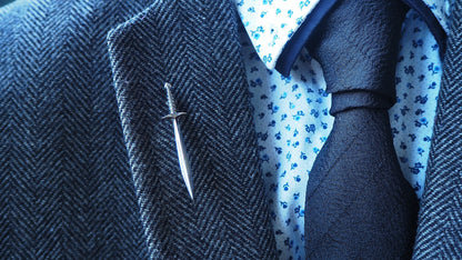 Sting Sword Silver Lapel Pin