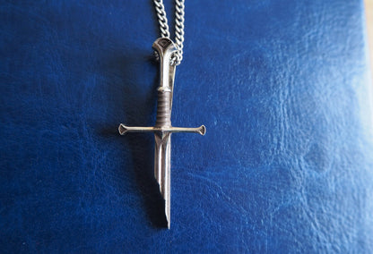 Narsil Aragorn's Sword Silver Pendant