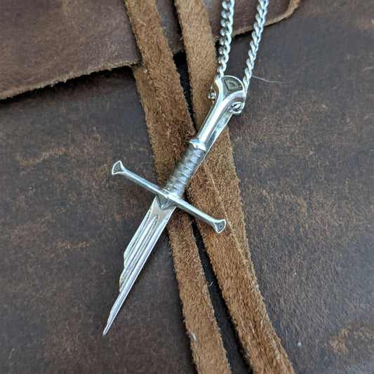 Narsil Aragorn's Sword Silver Pendant
