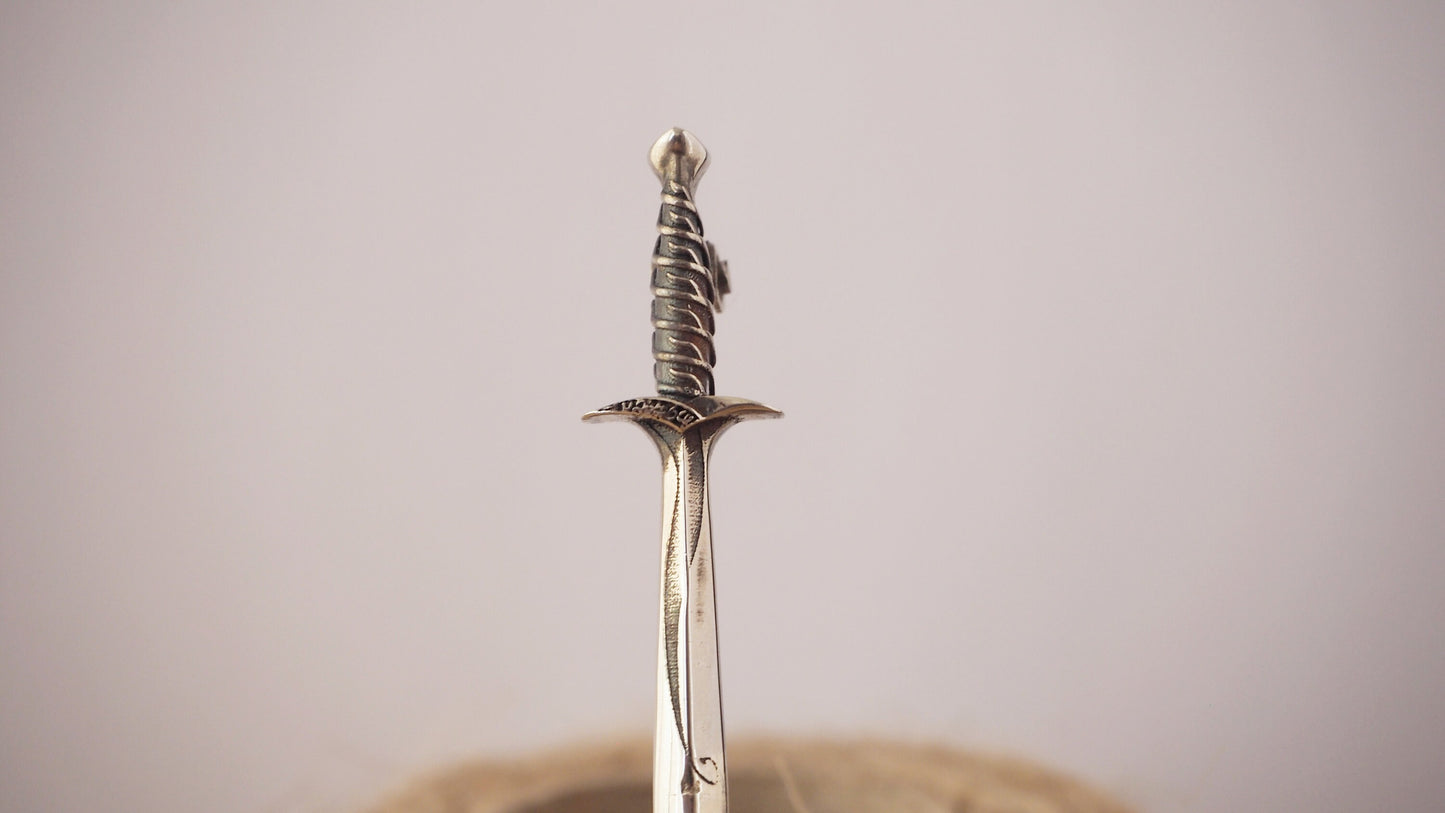 Sting Sword Silver Lapel Pin